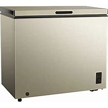 Large Chest Freezer, 7.0 Cu.Ft Upright Single Door Refrigerator, Manual Defrost Deep Freeze, Storage Basket & Mechanical Temperature Control For Apar