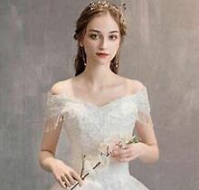 Elegant Lace Wedding Dresses Ball Gown Tassel
