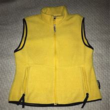 Woolrich Jackets & Coats | Woolrich Yellow Fleece Vest Size Womens Medium | Color: Yellow | Size: M