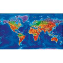 Artistic World Wall Map - Large By Cosmographics