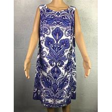 Alyx Women's Plus Size Purple Paisley Sheath Dress Style 3045H3p Size