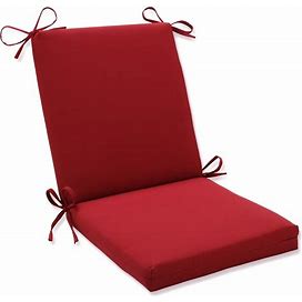 Pillow Perfect Outdoor Red Solid Square Chair Cushion - 355641