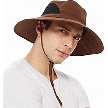 EINSKEY Sun Hat For Men/Women, Waterproof Wide Birm Bucket Hat UV Protection Boonie Hat For Fishing Hiking Garden Beach