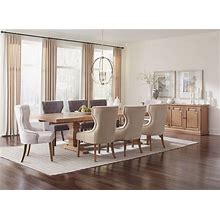Coaster Florence Rustic Smoke Extendable Rectangular Dining Room Set, Brown Traditional Sets From Coleman Furniture