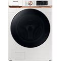 Samsung 5-Cu Ft High Efficiency Stackable Steam Cycle Smart Front-Load Washer (Ivory) ENERGY STAR | WF50BG8300AE