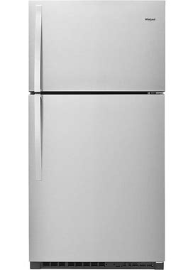 Whirlpool - 21.3 Cu. Ft. Top-Freezer Refrigerator - Stainless Steel
