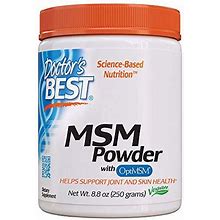 Doctor's Best MSM Powder With Optimsm, Non-GMO, Vegan, Gluten Free, Soy Free, 250 Grams
