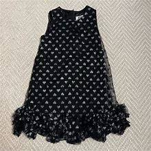 Milly Minis Dresses | Milly Heart Dress | Color: Black/Silver | Size: 5G