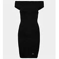 Vivienne Westwood, Valentina Off-Shoulder Minidress, Women, Black, XXS, Dresses, Cashmere