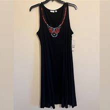 Kim Rogers Dresses | Kim Rogers Beaded Dress | Color: Black | Size: 3X