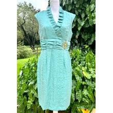 Jessica Howard Women's Size 8 Petite Cocktail Dress. Blue Green. New Withtags!