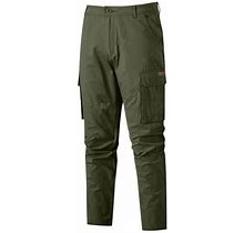 Men's Cargo Pants Casual Hiking Pants Relaxed Fit Outdoor Athletic Trousers With Pockets