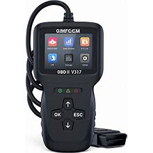 GIMFOOM OBD2 Scanner, Professional Car Code Reader, Automotive Engine Fault Diagnostic Scan Tool, Car Scanner With O2 Sensor Freeze Frame I/M Readine