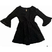 Black Lace Dress | Color: Black | Size: 4Tg