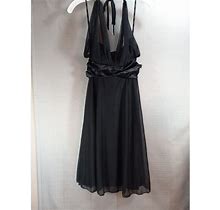 Xoxo Dress Womans 3 Black Fit And Flare Mesh Mini Formal Dress Nwd