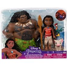 Disney Princess Moana Petite 6 Inch Fashion Doll Gift Set With Maui, Pua, And Heihei