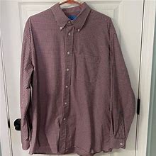 Coast Shirts | Coast Plaid Ls Button Down Shirt Xl | Color: Gray/Red | Size: Xl