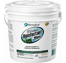 Benefect Botanical Disinfecting Wipes, Light Lemon/Thyme Scent, 250 Wipes/Container (20376)
