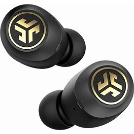 Jlab Jbuds Air Icon True Wireless Signature Bluetooth Earbuds + Charging Case, Black & Gold, IP55 Sweat Resistance, Bluetooth 5.0 Connection, Stereo