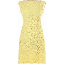 Lauren Ralph Lauren Dresses | Nwt Size 8 Lauren Ralph Lauren Floral Canary Yellow Eyelet Dress | Color: Yellow | Size: 8