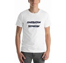 2Xl Construction Technician Slasher Style Short Sleeve Cotton T-Shirt By Undefined Gifts