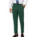 Lars Amadeus Dress Suit Pants For Men's Tapered Solid Color Slim Fit Pleated Front Trousers