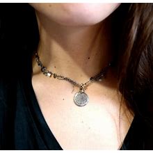 Choker Sterling Silver Necklace, Handmade Pendant, Chains Jewelry, 925 Silver Choker