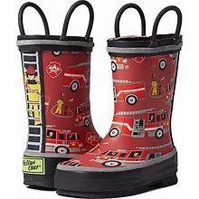 Western Chief Kids Fire Truck Rescue Tread Loop Boot (Toddler/Little Kid/Big Kid) Boy's Shoes Red : 3 Little Kid M