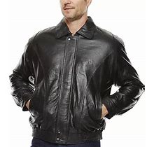 Vintage Pig Leather Bomber Jacket | Black | Regular Small | Coats + Jackets Bomber Jackets | Elastic Bottom|Interior Pockets