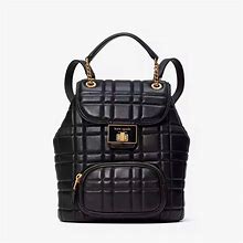 Kate Spade Bags | Kate Spade Evelyn Quilted Backpack | Color: Black/Gold | Size: Os