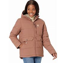 Carhartt Montana Relaxed Fit Midweight Insulated Jacket Women's Clothing Nutmeg : XL