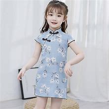 Ohp Short-Sleeve Children Cheongsam Chinese Style Dress Han Clothing 130cm