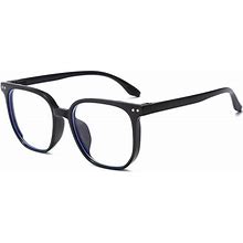 FASHION STORE Optical Goggles For Men And Women With Anti-Blue Light Square Frames Matte Black