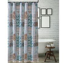 Wide Width Key West Seafoam Shower Curtain By Greenland Home Fashions In Seafoam (Size 72" W 72" L)