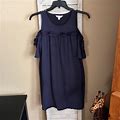 Lc Lauren Conrad Dresses | Lauren Conrad Cold Shoulder Shift Dress | Color: Blue | Size: M