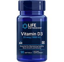 Life Extension Vitamin D3, 1000 IU - 25 Mcg (90 Softgels)