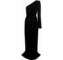 Monot - Cut-Out Detailed Asymmetric Dress - Women - Polyester - 6 - Black