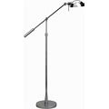 Hampton & Thyme Height Adjustable/Tilting Floor Lamp With Metal Shade Polished Nickel Finish