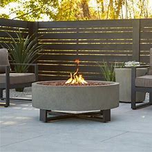 Idledale 40" Round Concrete Propane Outdoor Fire Pit By Real Flame Concrete In Gray | 16.25 H X 40 W X 40 D In | Wayfair