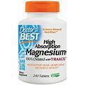 Doctor's Best High Absorption Magnesium Elemental, 200 Mg, 240 Count