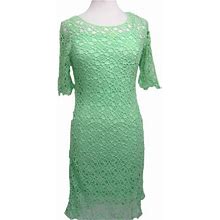Women's Mint Ralph Lauren Woven Dress With Separate Slip Sz Small