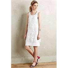 Anthropologie Ingela Lace Dress By Dolan Left Coast ,White, Xs Petite,
