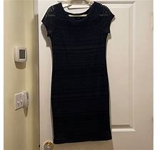 Banana Republic Dresses | Navy Crocheted Dress | Color: Blue | Size: S