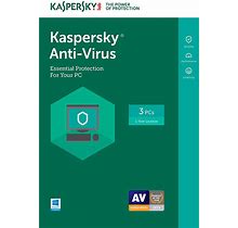 Kaspersky Anti-Virus 2020 - 1-Year / 3-PC - INT