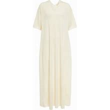 Loro Piana - Loro Piana Ribbed-Knit Cashmere And Silk Midi Dress White M