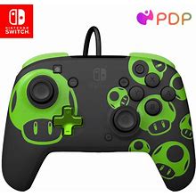 Pdp Rematch Wired Controller: 1-Up Glow In The Dark For Nintendo Switch, Nintendo Switch - Oled Model