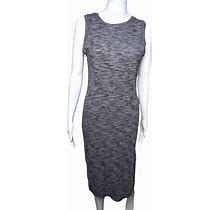 One Clothing Dresses | One Clothing Women's Crewneck Ribbed Sleeveless Bodycon Midi Dress With Side Sli | Color: Gray | Size: 6