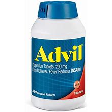 Advil Pain Reliever / Fever Reducer Coated Tablets 200 Mg. Ibuprofen (360 Ct.) | Shelhealth
