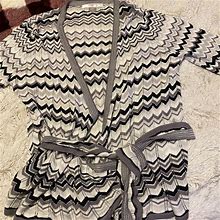 Venus Sweaters | Womens Venus Wrap Sweater. Size Large. | Color: Black/Gray | Size: L