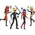 ZAGG Miraculous Ladybug Heroez 4 Doll Piece Playset By Zag - New Toys & Collectibles | Color: Red | Size: S